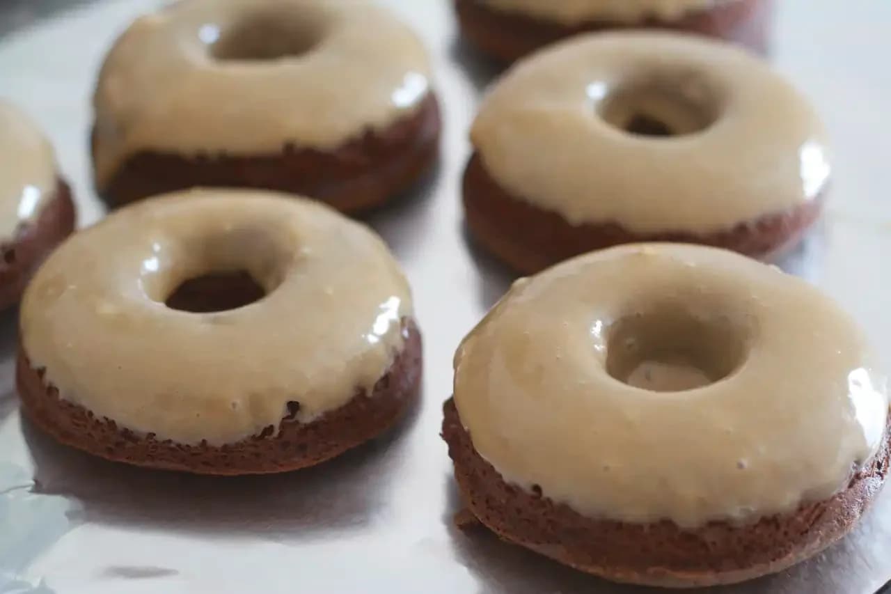 Baked Espresso Brownie Doughnuts