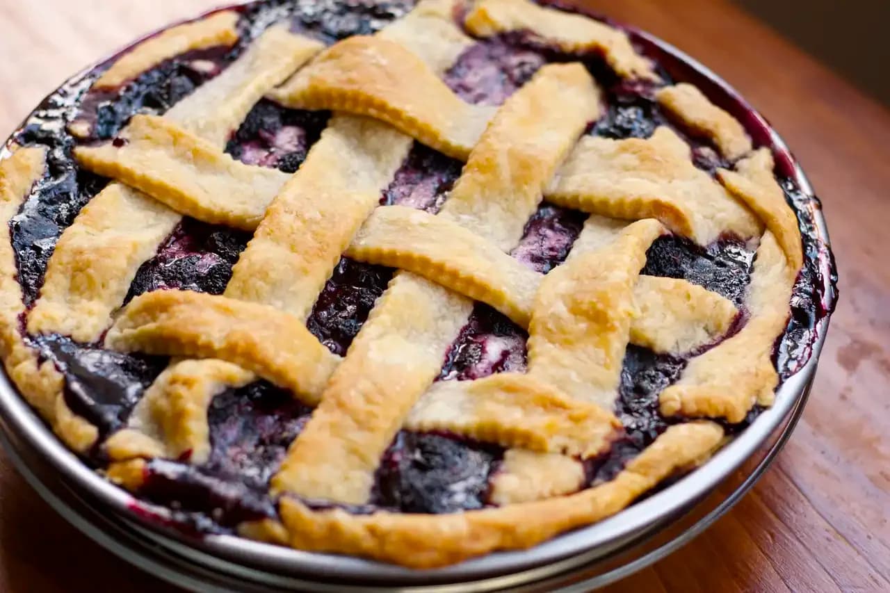 Balsamic Black Raspberry Pie