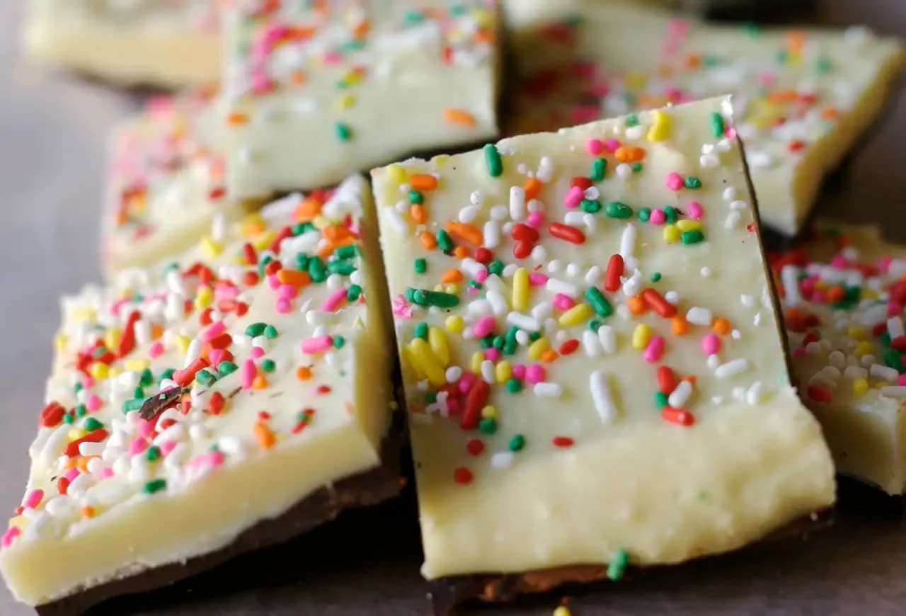 Birthday Cake Chocolate Bark