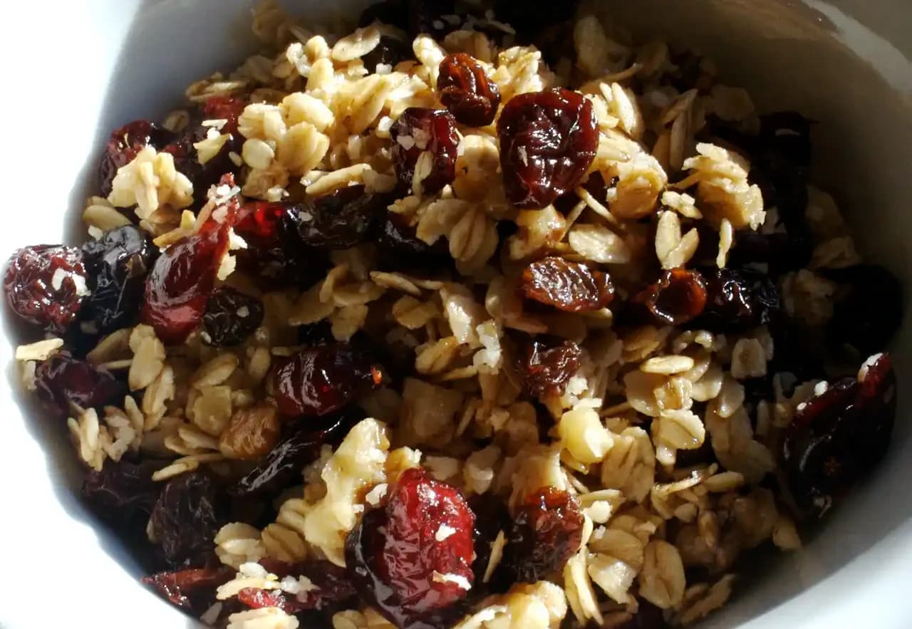 Cherry Cranberry Raisin Granola