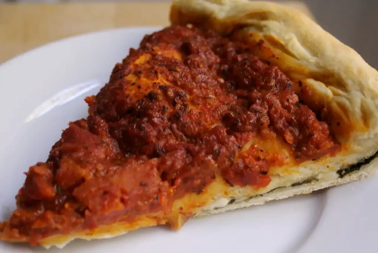 Giordano's Style Deep Dish Stuffed Pizza